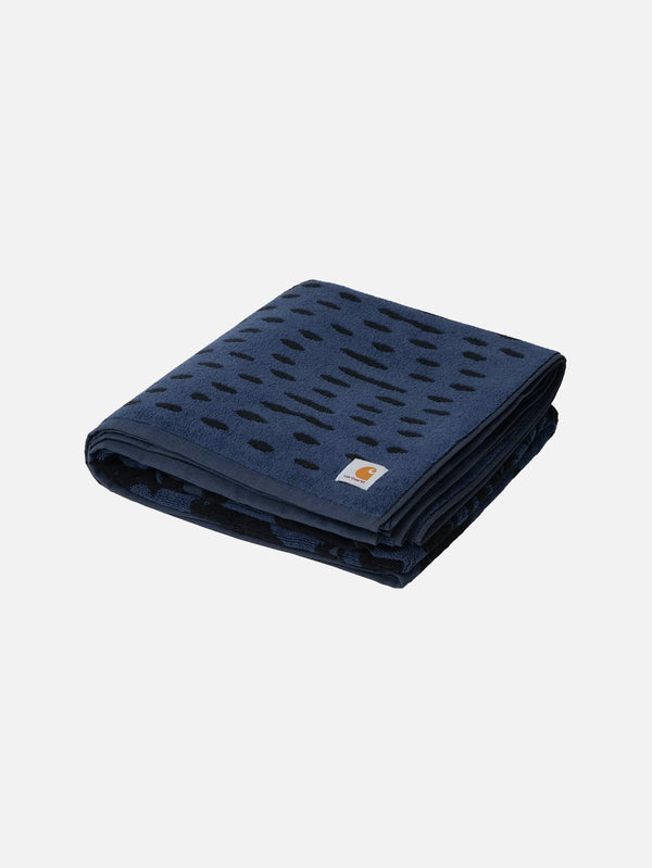 CARHARTT WIP, Vestige Beach Towel Blanket - Vestige Blue, PLAJ HAVLUSU, shopi go'da!