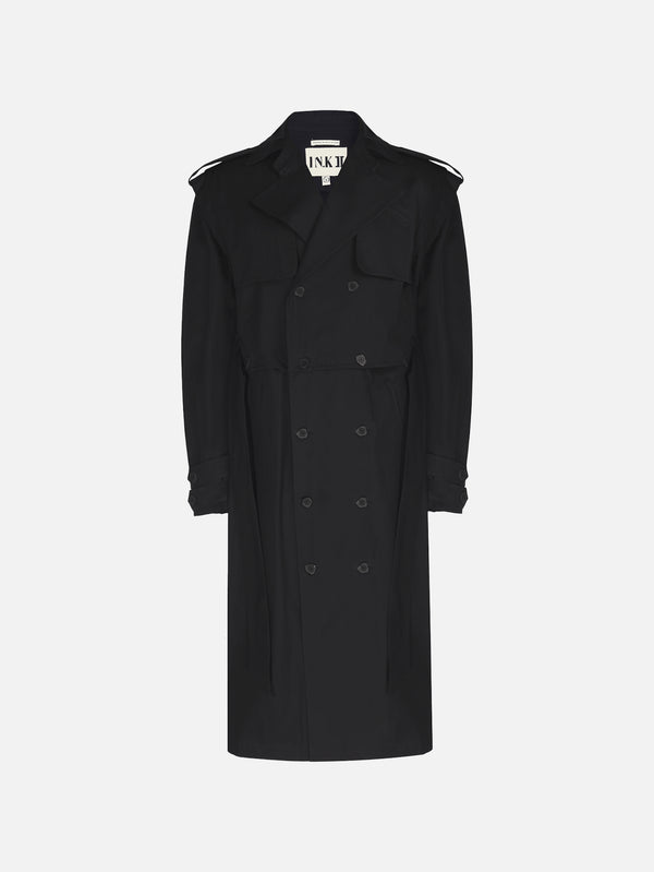 IN.K II - TRENCHCOAT - Convertible Trenchcoat  - Black - shopi go'da!.