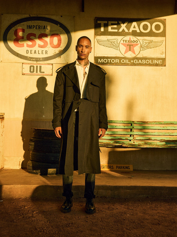 IN.K II - TRENCHCOAT - Convertible Trenchcoat  - Black - shopi go'da!.