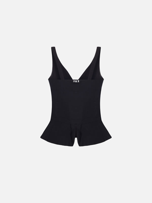 IN.K II - BLUZ - Seam Busted Top  - Black - shopi go'da!.