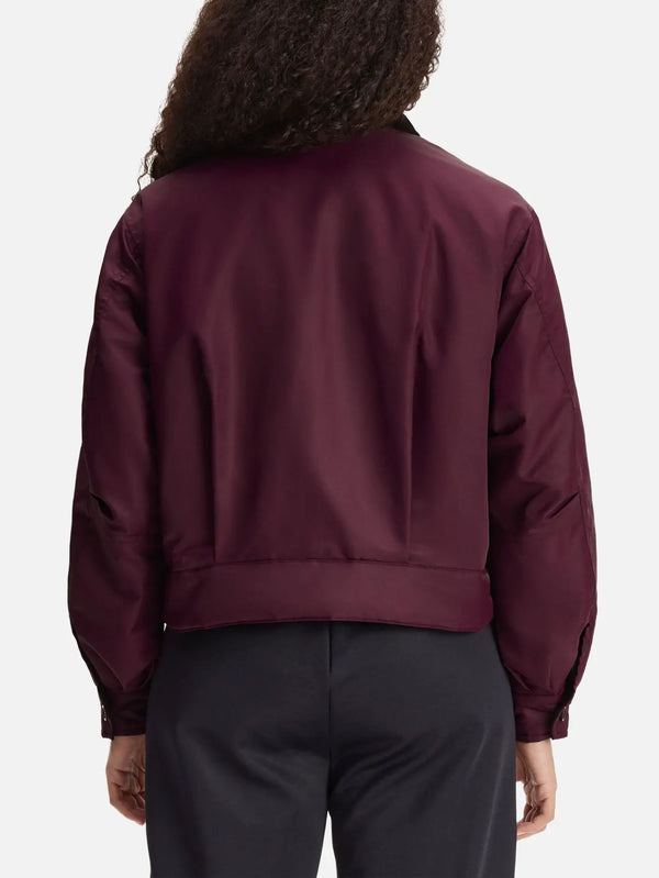 FRED PERRY Padded Caban Jacket - Plum – Plum, sırt görünümü