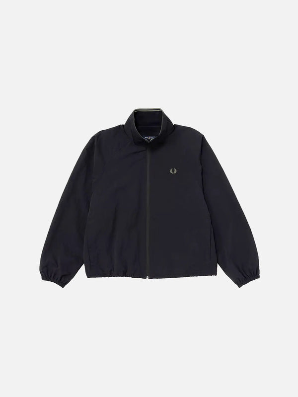 FRED PERRY Oversized Shell Jacket – siyah, önden görünüm