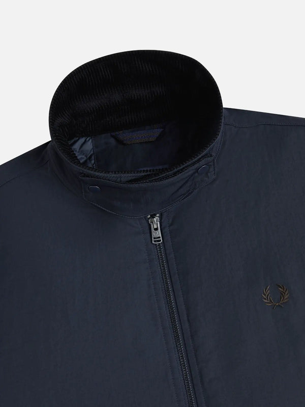 FRED PERRY Nylon Caban Jacket - Navy – Navy, önden görünüm