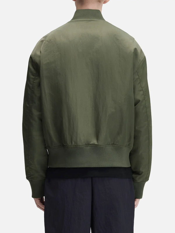 FRED PERRY Quilted Tennis Bomber Jacket – Field Green, arka görünüm