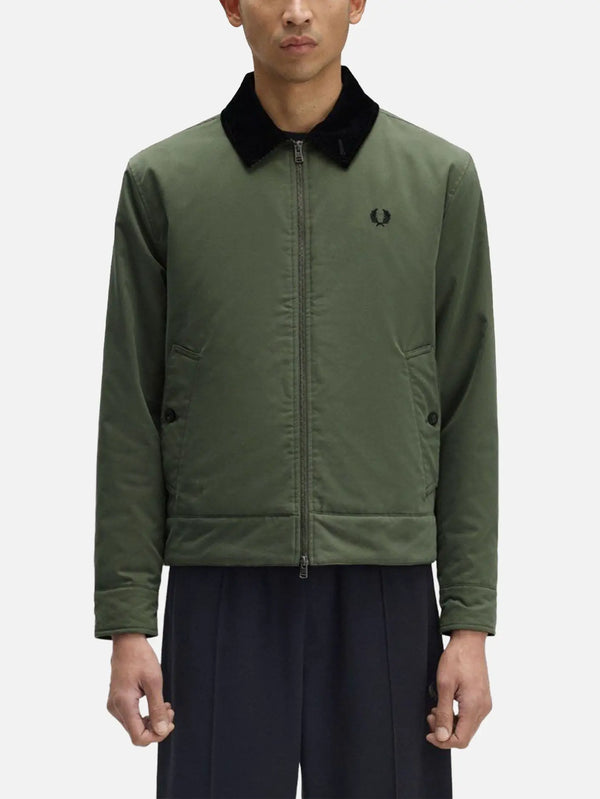 shopi go Cotton Caban Jacket - Night Green – önden görünüm