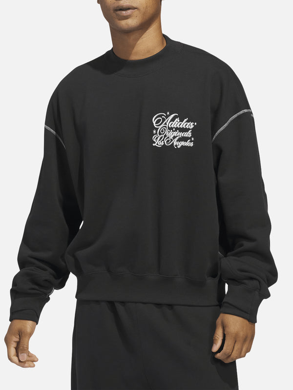 ADIDAS ORIGINALS, OG LA x adidas Crewneck - Black, SWEATSHIRT, shopi go'da!