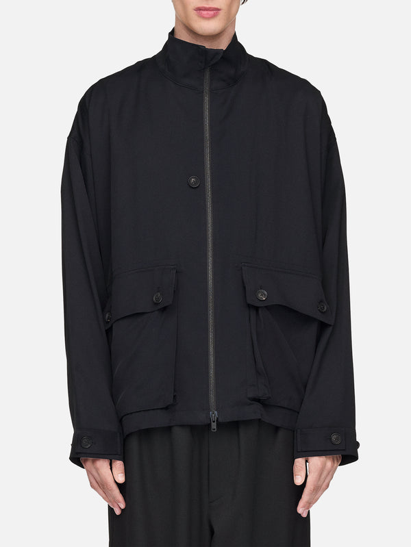 Y-3, Y-3 Rayon Twill Zip Top 