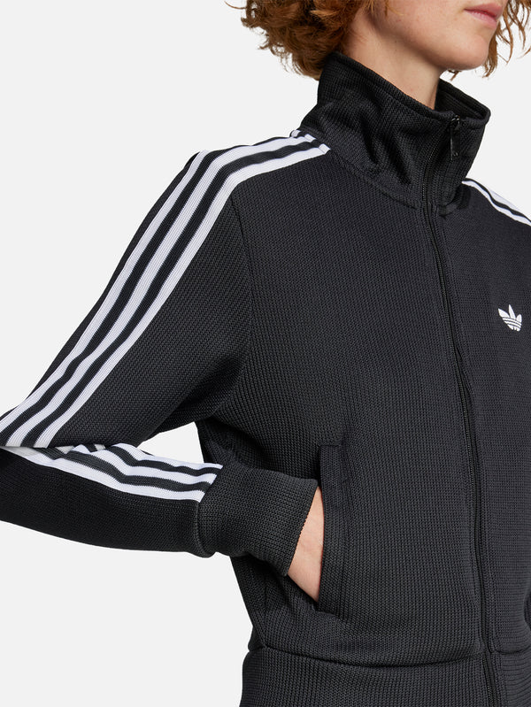 ADIDAS ORIGINALS, Firebird Adicolor Knit Track Top - Black/White, EŞOFMAN ÜSTÜ, shopi go'da!