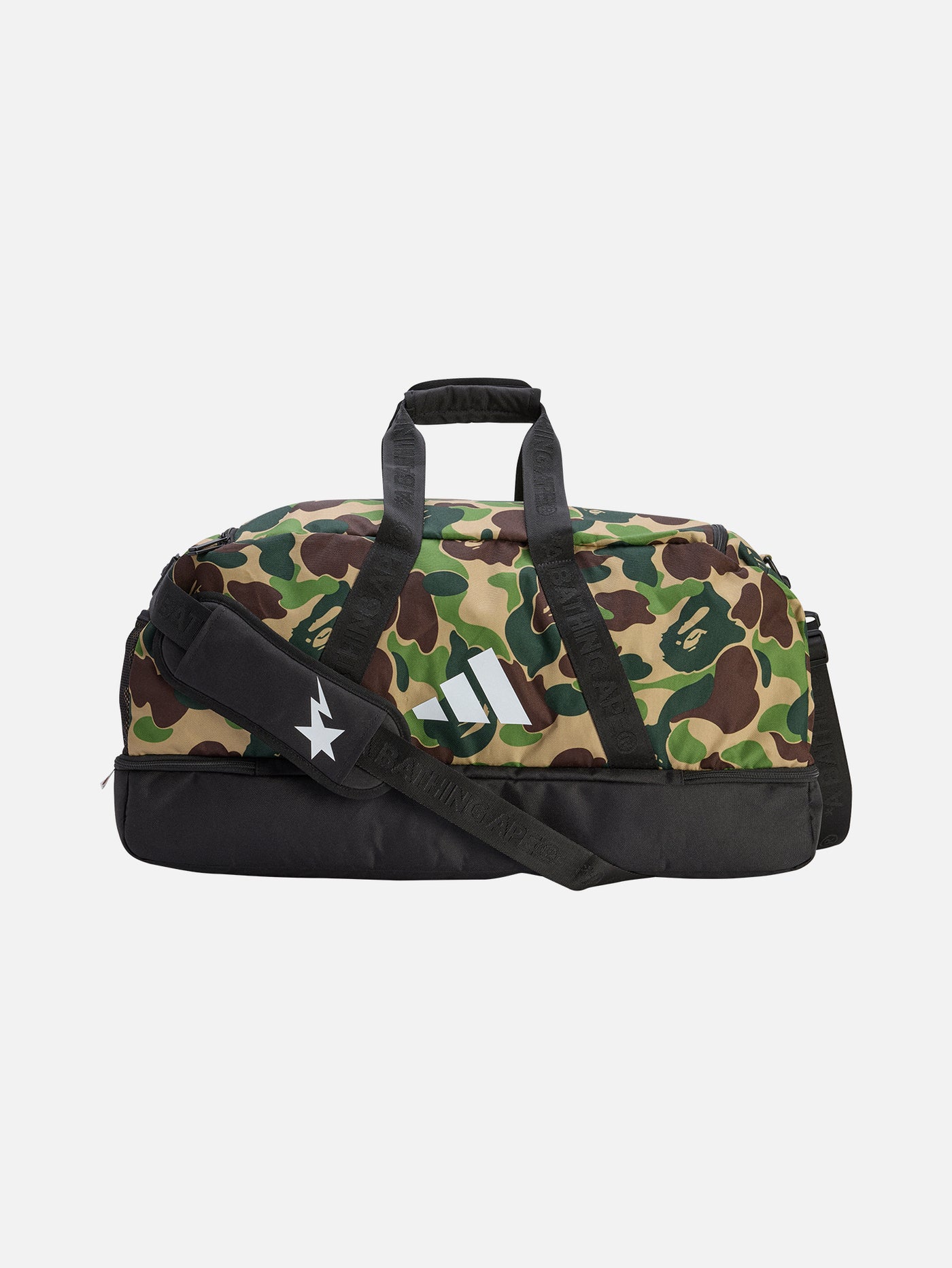 adidas BAPE DUFFLE BAG クルーグリーン adidas x BAPE Duffle adidas BAPE DUFFLE BAG クルーグリーン adidas x BAPE Duffle