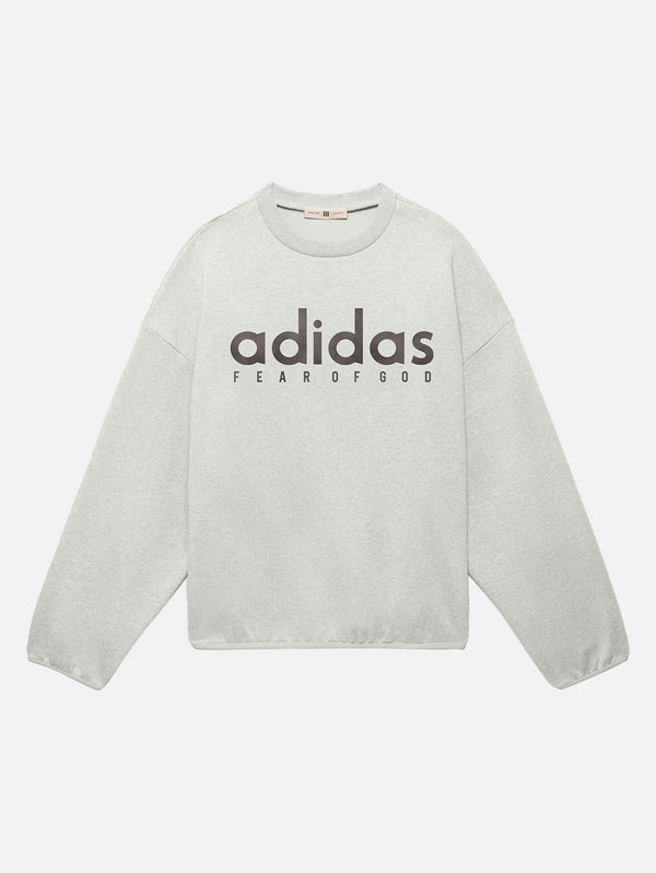 ADIDAS ORIGINALS, Fear of God Athletics x adidas Crew - Medium Grey Heather, SWEATSHIRT, shopi go'da!