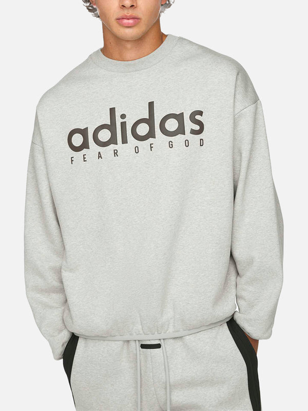 ADIDAS ORIGINALS, Fear of God Athletics x adidas Crew - Medium Grey Heather, SWEATSHIRT, shopi go'da!