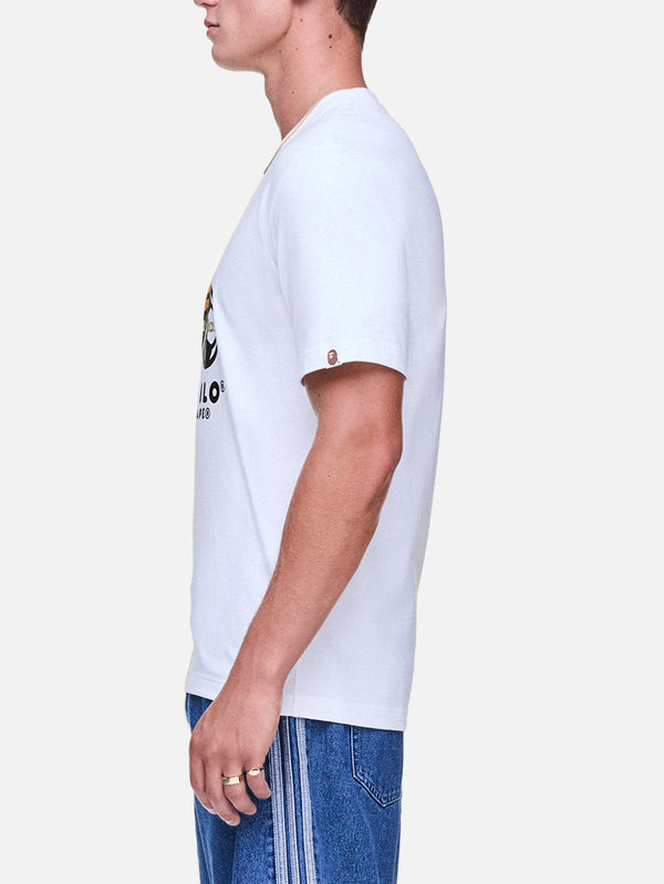 ADIDAS ORIGINALS, BAPE x adidas SSL Milo Tee - White, T-SHIRT, shopi go'da!
