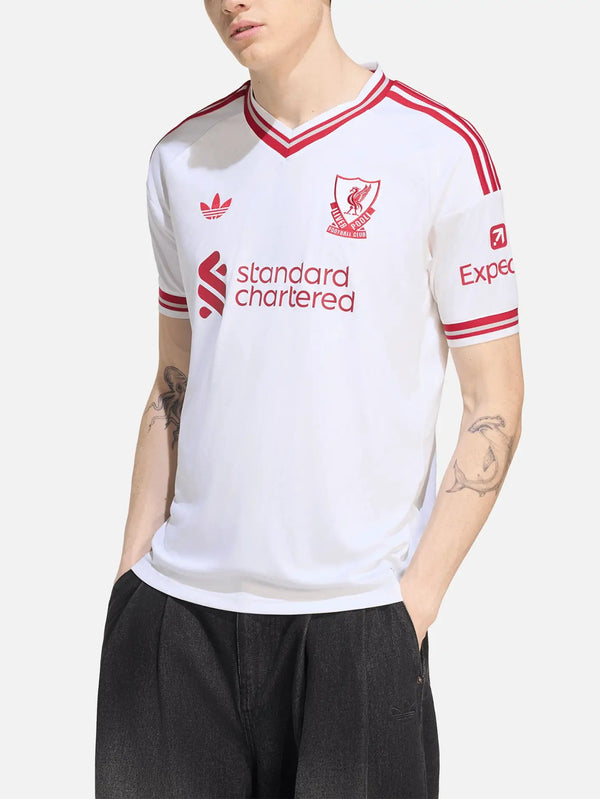 ADIDAS ORIGINALS Liverpool 26/27 Away Jersey – White, önden görünüm