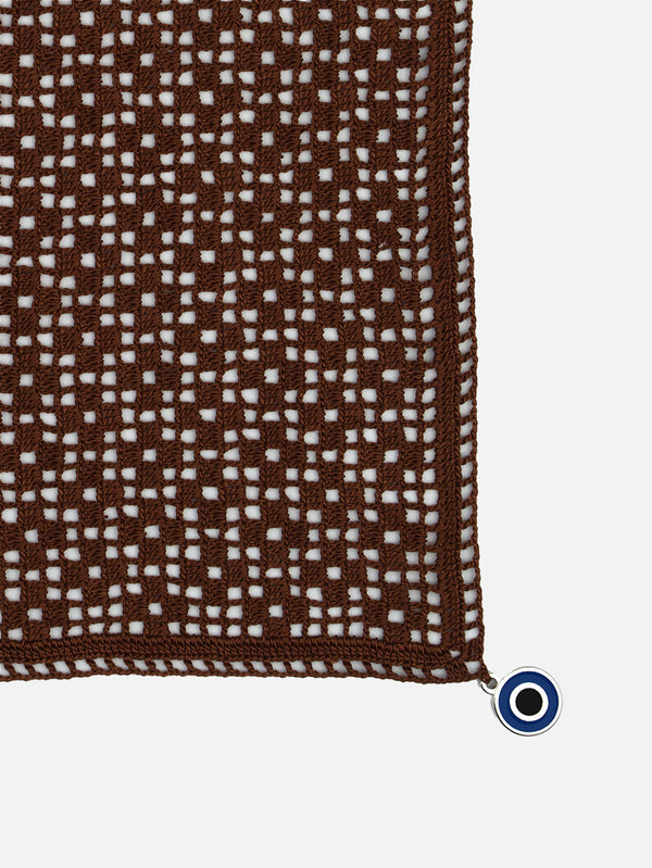 OHM HANDMADE, Plain Dantel Örtü - Kahverengi, DANTEL ÖRTÜ, shopi go'da!