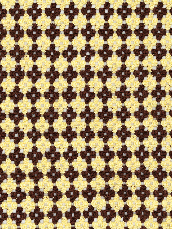 OHM HANDMADE, Optimist Dantel Örtü - Kahverengi Sarı, DANTEL ÖRTÜ, shopi go'da!