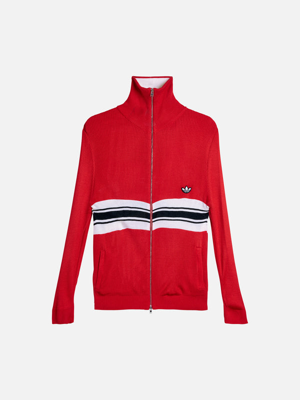 ADIDAS ORIGINALS, Wales Bonner x adidas Knit Track Top - Better Scarlet, EŞOFMAN ÜSTÜ, shopi go'da!