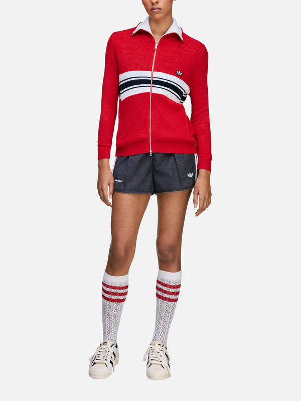 ADIDAS ORIGINALS, Wales Bonner x adidas Knit Track Top - Better Scarlet, EŞOFMAN ÜSTÜ, shopi go'da!