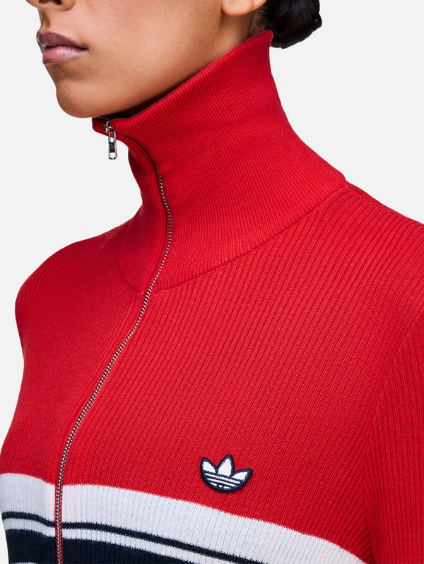 ADIDAS ORIGINALS, Wales Bonner x adidas Knit Track Top - Better Scarlet, EŞOFMAN ÜSTÜ, shopi go'da!