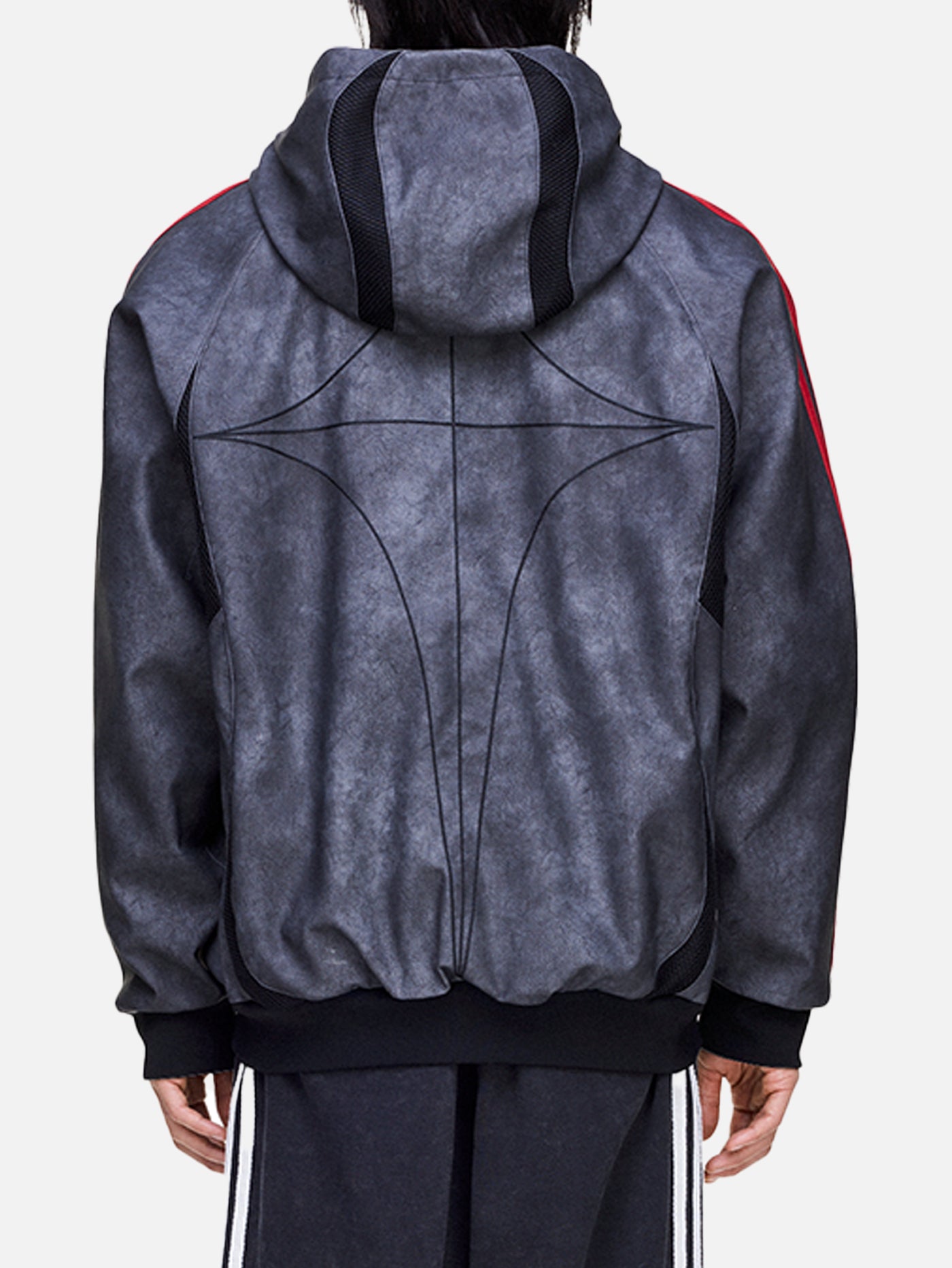 ジャケット・アウター adidas Thug Club Geist PU Leather Jacket Adidas x Thug Club Teamgeist Faux Leather Jacket