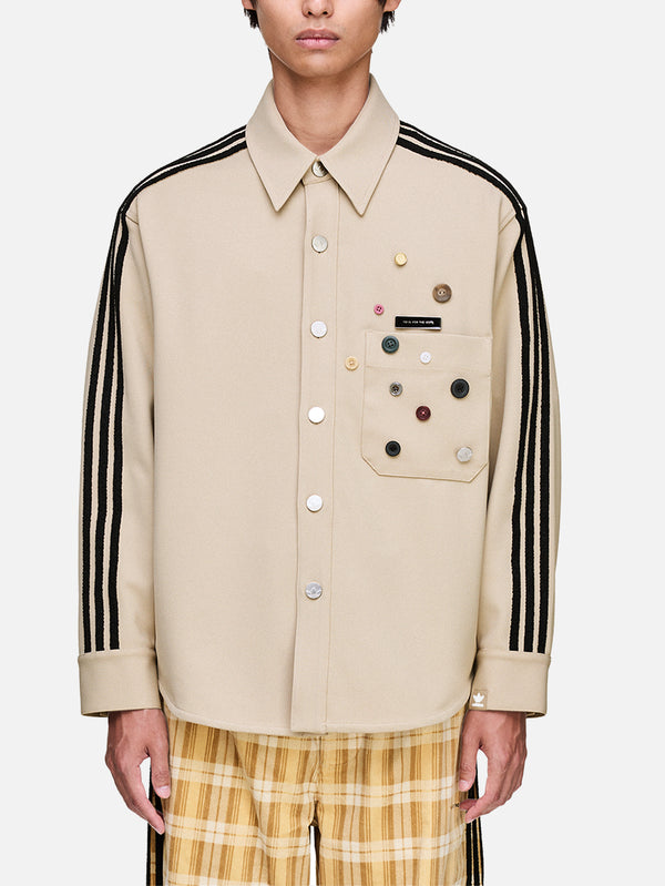 ADIDAS ORIGINALS, Song for the Mute x adidas ADI006 Shirt - Stone Khaki, CEKET, shopi go'da!