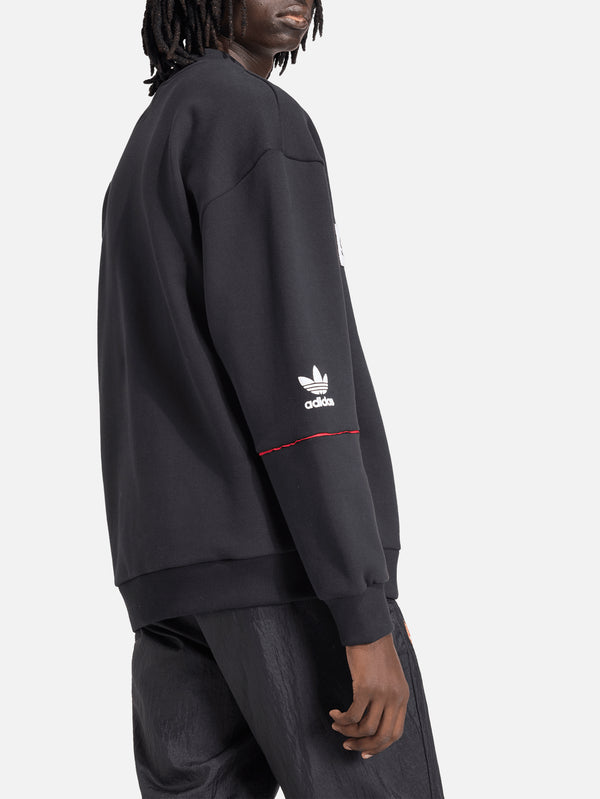 ADIDAS ORIGINALS, Manchester United 90 Sweatshirt - Black, SWEATSHIRT, shopi go'da!