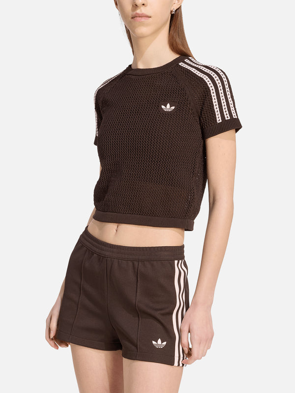 ADIDAS ORIGINALS, Crochet Tee - Aurora Coffee, T-SHIRT, shopi go'da!
