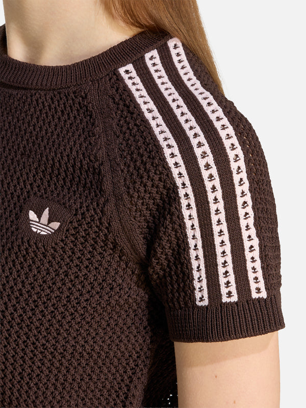 ADIDAS ORIGINALS, Crochet Tee - Aurora Coffee, T-SHIRT, shopi go'da!
