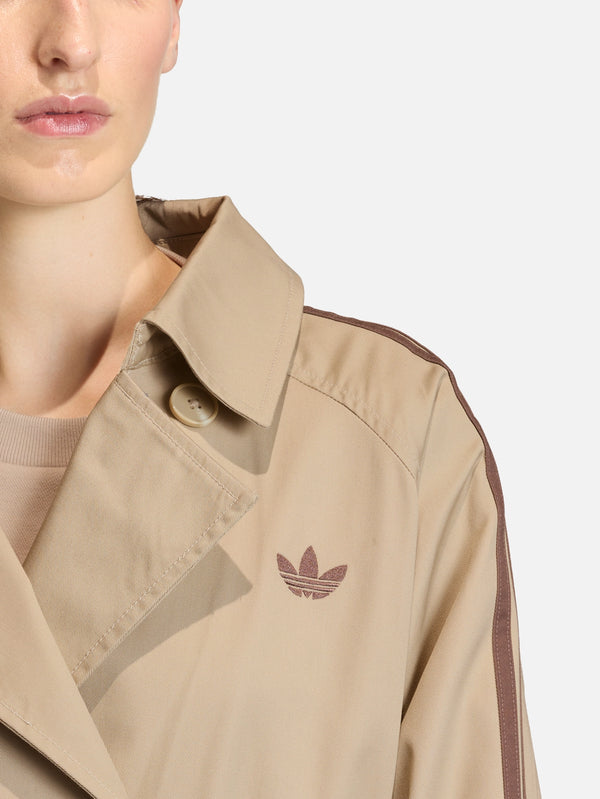 ADIDAS ORIGINALS, Trench Twill Coat - Cardboard, CEKET, shopi go'da!