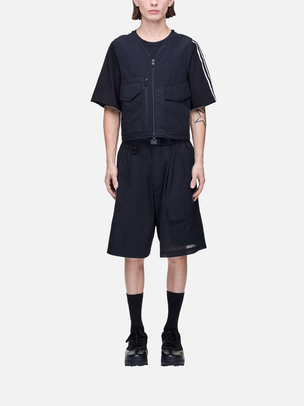 Y-3, Y-3 Utility Wide-Leg Shorts - Black, ŞORT, shopi go'da!