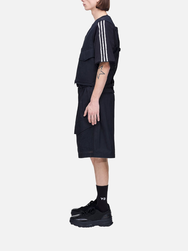 Y-3, Y-3 Utility Wide-Leg Shorts - Black, ŞORT, shopi go'da!