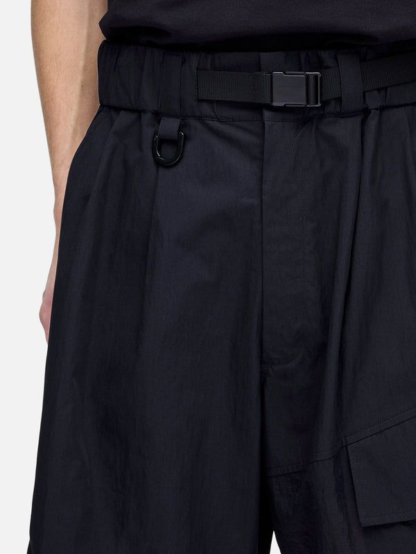 Y-3, Y-3 Utility Wide-Leg Shorts - Black, ŞORT, shopi go'da!
