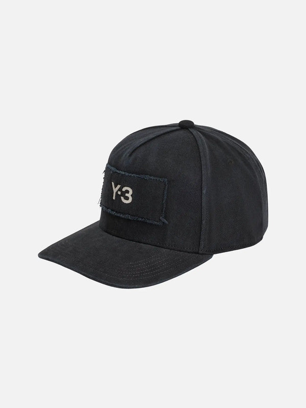 Y-3 Y-3 Race Cap - Black – siyah, yarı profilden görünüm