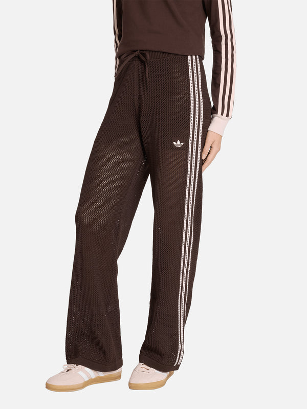 ADIDAS ORIGINALS, Knitted Crochet Firebird Trackpants - Aurora Coffe, EŞOFMAN ALTI, shopi go'da!