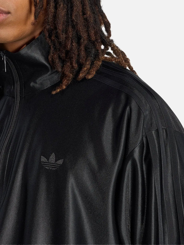 ADIDAS ORIGINALS Firebird Metallic Track Top – siyah, önden görünüm
