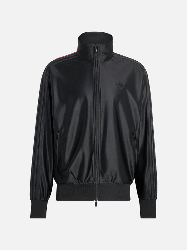 ADIDAS ORIGINALS Firebird Metallic Track Top – siyah, önden görünüm