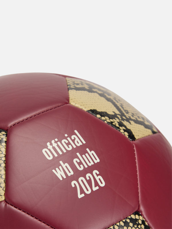 ADIDAS ORIGINALS, Wales Bonner x adidas Football Ball - Collegiate Burgundy, FUTBOL TOPU, shopi go'da!