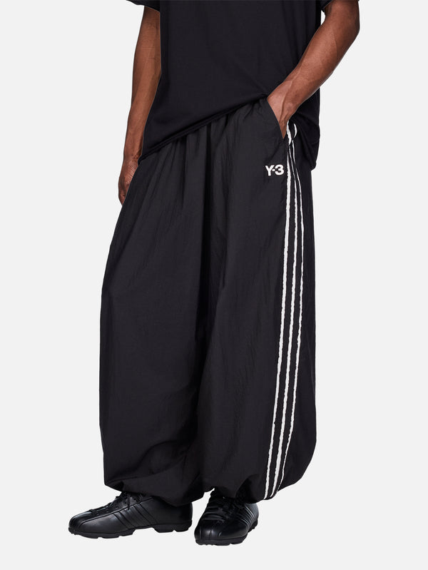 Y-3 Raw Edge 3 Stripes Wide Tracksuit - Black