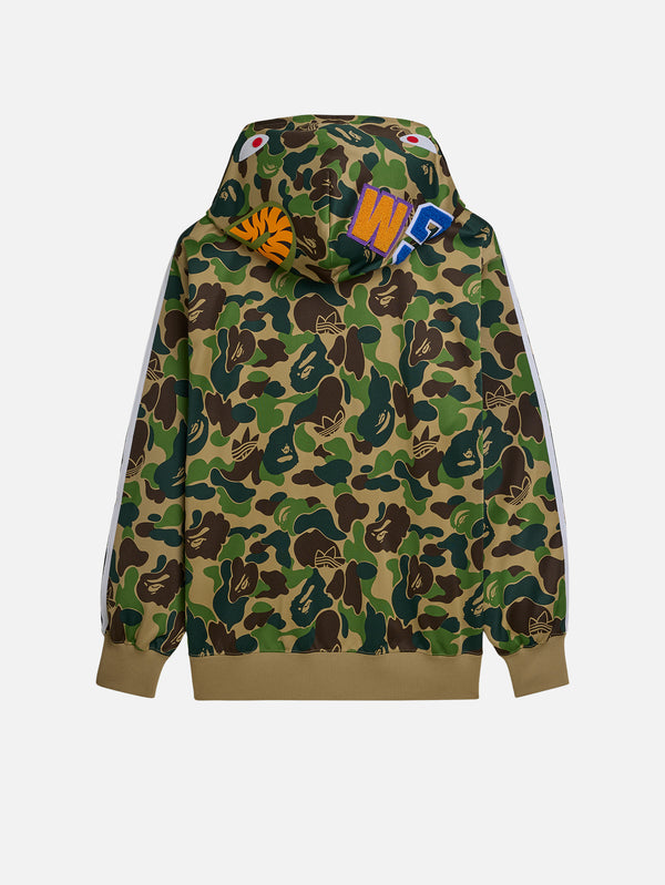 BAPE x adidas Shark Track Hoodie - Crew Green