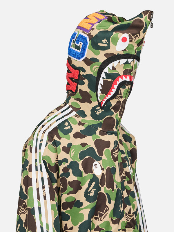 BAPE x adidas Shark Track Hoodie - Crew Green