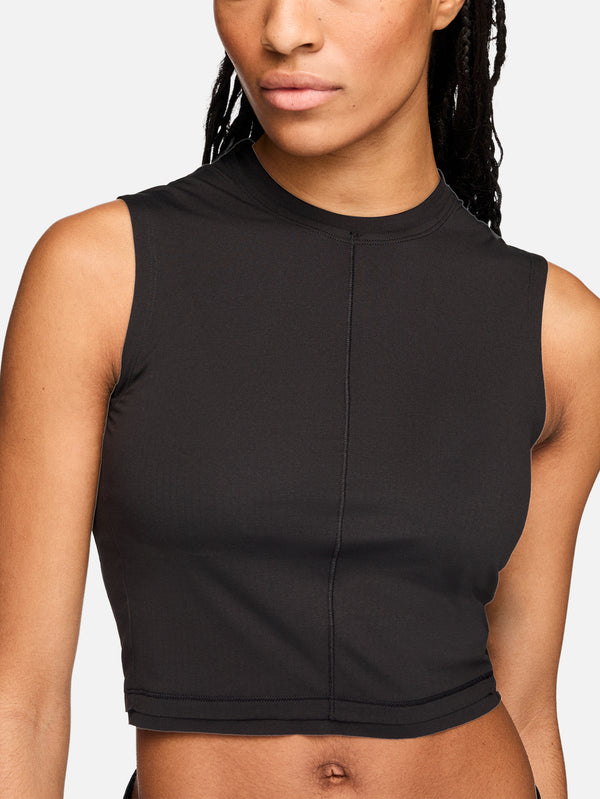 Y-3, Y-3 Running Cropped Tank Top - Black, ATLET, shopi go'da!