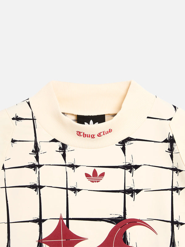 ADIDAS ORIGINALS - T-SHIRT - Thug Club x adidas Goalie LS Tee - Cream White - shopi go'da!.