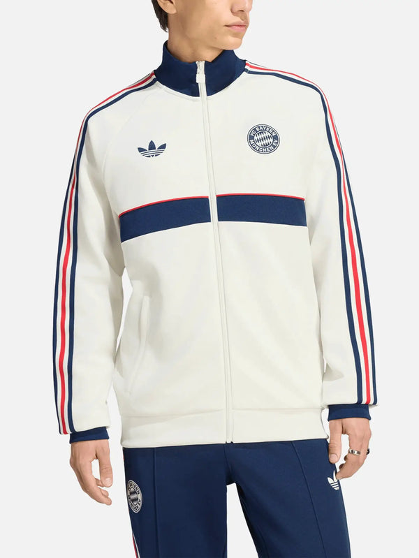 ADIDAS ORIGINALS Bayern Munich OG2 Track Top – Core White, önden görünüm