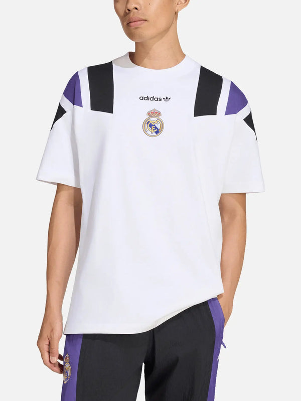 ADIDAS ORIGINALS Real Madrid EQT Tee – beyaz, önden görünüm