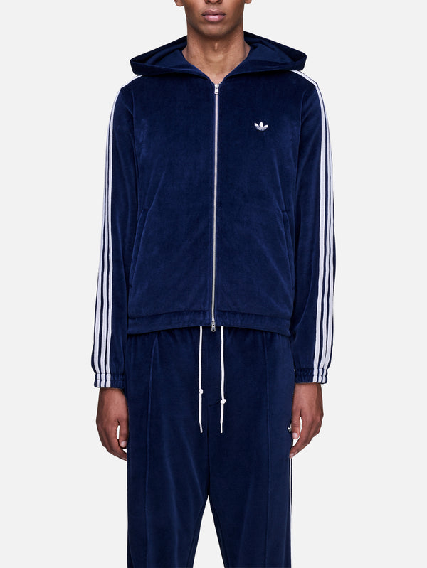 ADIDAS ORIGINALS, Wales Bonner x adidas Velour Track Jacket - Collegiate Navy, CEKET, shopi go'da!