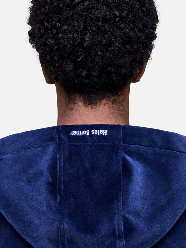 ADIDAS ORIGINALS, Wales Bonner x adidas Velour Track Jacket - Collegiate Navy, CEKET, shopi go'da!