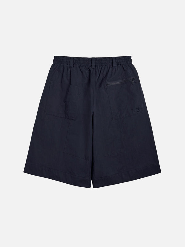 Y-3, Y-3 Wide Leg Shorts - Black, ŞORT, shopi go'da!