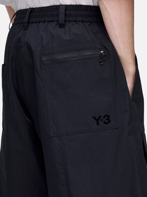 Y-3, Y-3 Wide Leg Shorts - Black, ŞORT, shopi go'da!
