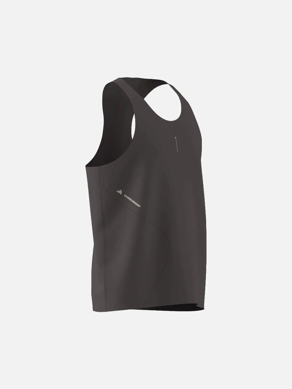 ADIDAS ORIGINALS adidas x Hermanos Koumori Running Tank - Charcoal – ön görünüm