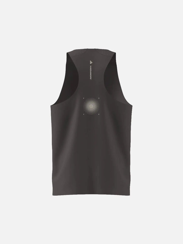 ADIDAS ORIGINALS adidas x Hermanos Koumori Running Tank - Charcoal – Charcoal, arka görünüm