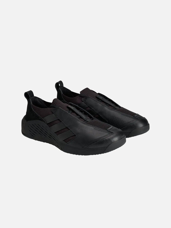 ADIDAS ORIGINALS Dropset 4 Core Black – siyah, deri-mesh üst, önden görünüm